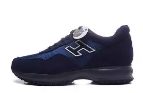 hogan sneakers chaussures hommes lowest price fashion tie of leisure sports blue